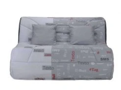 Housse Pour BZ Prima 140 Cm Gris -Banquette Soldes Magasin G 633719 C