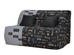 Housse Pour BZ Prima 140 Cm Gris -Banquette Soldes Magasin G 633725 A