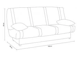 Banquette-lit Clic Clac Bleu 16 Banquette-lit Clic Clac Bleu -Banquette Soldes Magasin G 751622 E