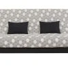 SIMMONS Banquette Lit Clic Clac Avec Couette Hexagone Noir -Banquette Soldes Magasin G 765467 A
