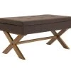 Banquette Namaro En Tissu Avec Espace De Rangement Pieds Bois De Caoutchouc , Marron/antique Clair 1 Banquette Namaro En Tissu Avec Espace De Rangement Pieds Bois De Caoutchouc , Marron/antique Clair -Banquette Soldes Magasin G CNF A14913780 B