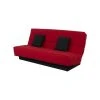 Banquette Clic Clac 120x190 - Tissu Rouge - Melissa -Banquette Soldes Magasin G CNF A17763245 B