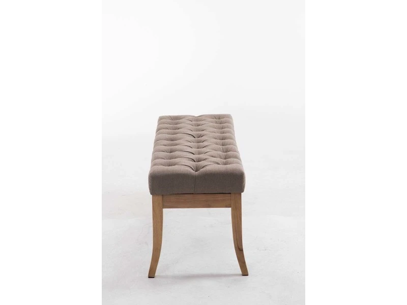 Banc Ramses Tissu Pieds Antique Clair , Taupe/120 Cm 4 Banc Ramses Tissu Pieds Antique Clair , Taupe/120 Cm – Image 2