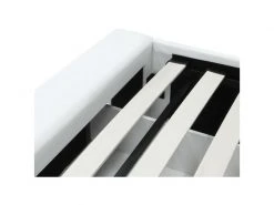 GPASPLUS Scarlette Lit Adulte Contemporain Avec Tiroirs De Rangement - Simili Gris Fonce/blanc - Sommier Inclus - 140 X 190 Cm -Banquette Soldes Magasin G CNF B29266297 F