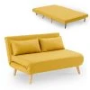 DECO_IN_PARIS Banquette Convertible 2 Places En Tissu Jaune Tonka -Banquette Soldes Magasin G CNF B33181179 B