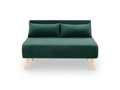 Banquette Convertible 2 Places En Velours Vert Tonka 8 Banquette Convertible 2 Places En Velours Vert Tonka -Banquette Soldes Magasin G CNF B37178986 D