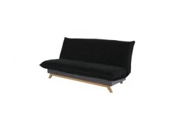 Simmons Banquette Clic Clac 120x190 - Tissu Noir - Made In France - Samantha