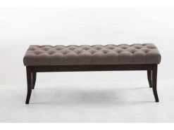 Banc Ramses Tissu Antique Sombre , Taupe/120 Cm
