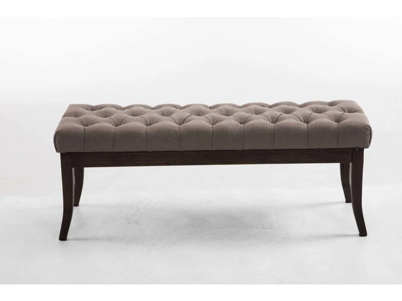 Banc Ramses Tissu Antique Sombre , Taupe/120 Cm 3 Banc Ramses Tissu Antique Sombre , Taupe/120 Cm