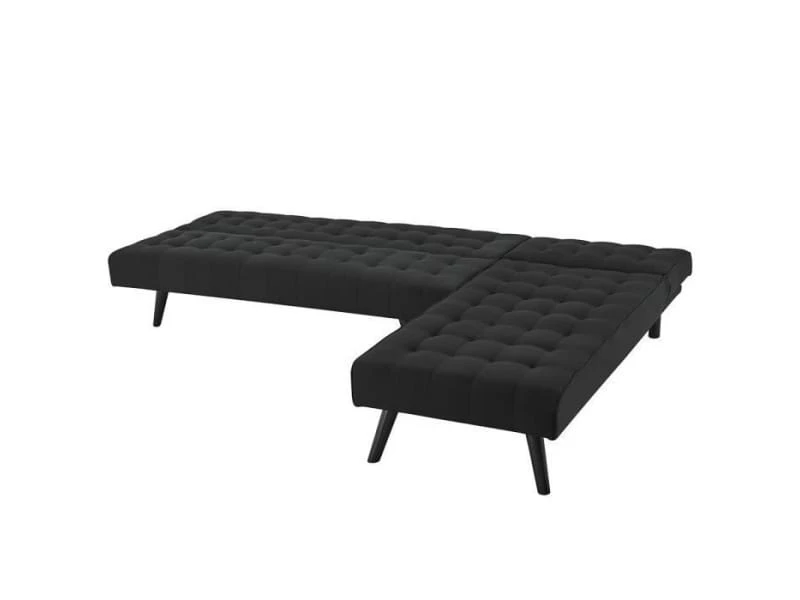 GPASPLUS Luca Canapé D'angle Clic-clac Réversible Contemporain 3 Places - Tissu Bleu Nuit Capitonné - L 180 X P 78 X H 75 Cm 6 GPASPLUS Luca Canapé D'angle Clic-clac Réversible Contemporain 3 Places - Tissu Bleu Nuit Capitonné - L 180 X P 78 X H 75 Cm – Image 4