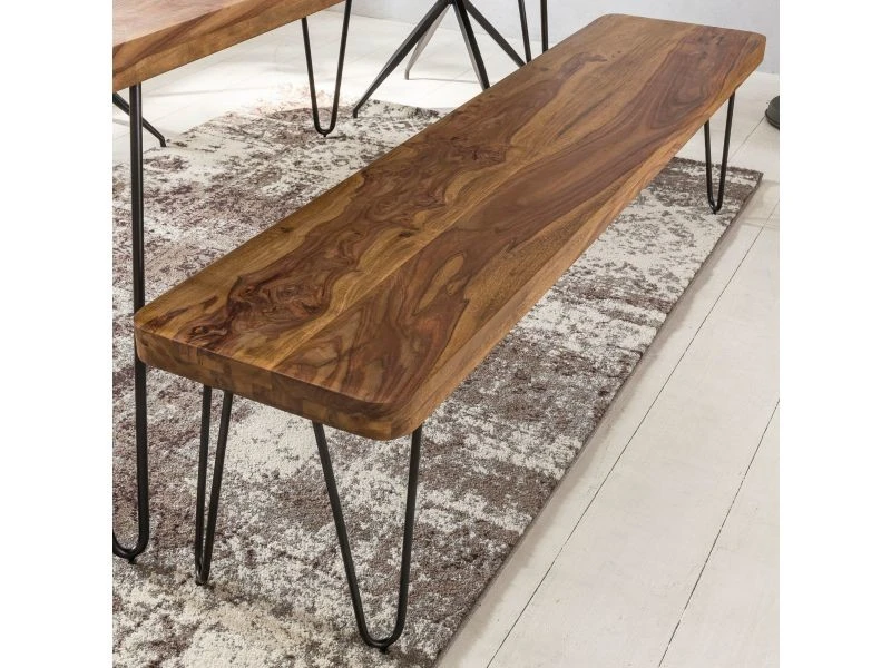 Finebuy Banc De Cuisine Bois Massif Sheesham | Salle à Manger Banque - Banc Pour Table De Cuisine | Banc Salle à Manger 4 Finebuy Banc De Cuisine Bois Massif Sheesham | Salle à Manger Banque - Banc Pour Table De Cuisine | Banc Salle à Manger – Image 2