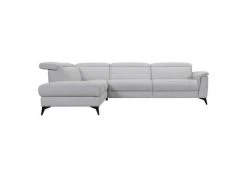 SANS_MARQUE Canape Dangle Gauche Avec 1 Place Relax Electrique - Tissu Gris - L 292 X P 232 X H 99 Cm - Melbourne