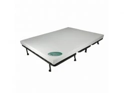 MEUBLETMOI Banquette Lit Bz 140x190 Cm En Tissu Gris Matelas 12 Cm – Buzzy -Banquette Soldes Magasin G CNF D88021408 E