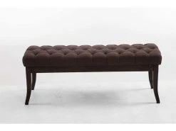 Banc Ramses Tissu Antique Sombre , Marron/120 Cm