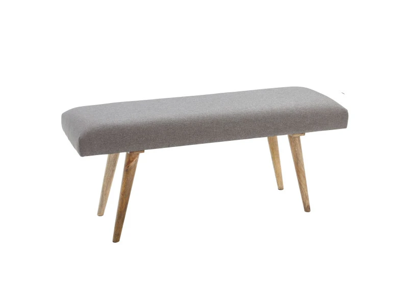 Finebuy Bois Massif Banc Tissu 117 X 51 X 38 Cm Style Rétro | Rembourré Banc | Banc En Tissu Salle à Manger Gris | Petit Banquette De Lit Tissu Banc 3 Finebuy Bois Massif Banc Tissu 117 X 51 X 38 Cm Style Rétro | Rembourré Banc | Banc En Tissu Salle à Manger Gris | Petit Banquette De Lit Tissu Banc