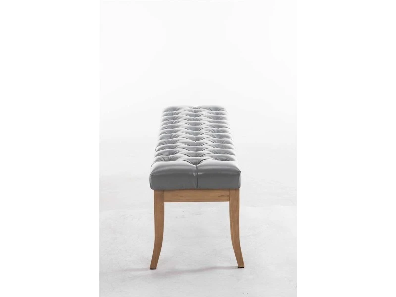 Banc Ramses Similicuir Antique Clair , Gris/150 Cm 4 Banc Ramses Similicuir Antique Clair , Gris/150 Cm – Image 2