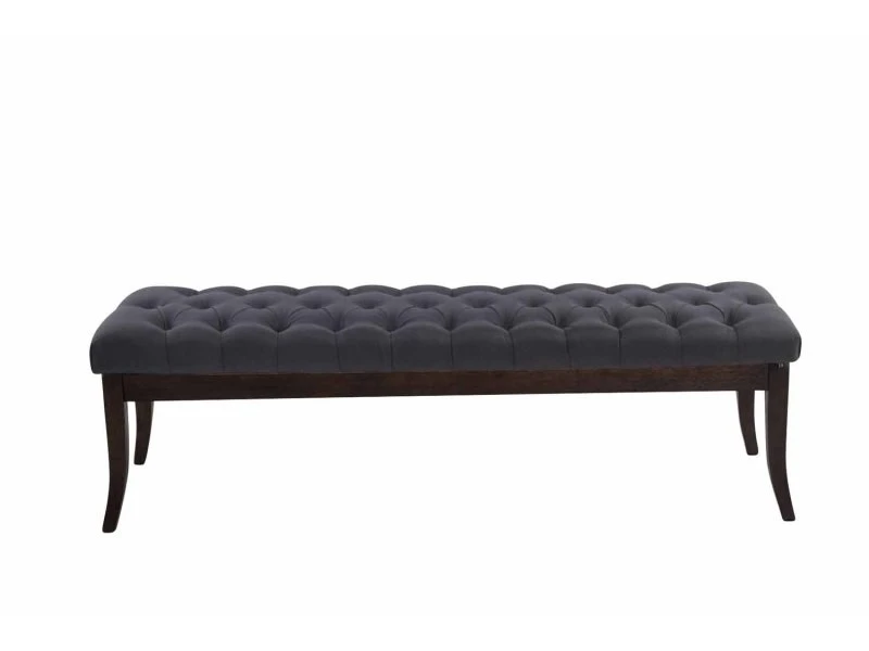 Banc Ramses Tissu Antique Sombre , Noir /150 Cm 4 Banc Ramses Tissu Antique Sombre , Noir /150 Cm – Image 2