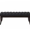 Banc Ramses Tissu Antique Sombre , Noir /120 Cm -Banquette Soldes Magasin G CNF G14482770 C