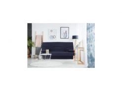 Dream Banquette Clic Clac 3 Places - Tissu Bleu Foncé - Slyle Contemporain - L 190 X P 92 Cm -Banquette Soldes Magasin G CNF G37800495 C