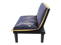 GPASPLUS Cassy Banquette Clic Clac 3 Places Imprimé New York - Tissu Jaune - L 179 X P 79 X H 74 Cm -Banquette Soldes Magasin G CNF G63134927 F