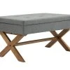 Banquette Namaro En Tissu Avec Espace De Rangement Pieds Bois De Caoutchouc , Gris/antique Clair 1 Banquette Namaro En Tissu Avec Espace De Rangement Pieds Bois De Caoutchouc , Gris/antique Clair -Banquette Soldes Magasin G CNF G93939912 B