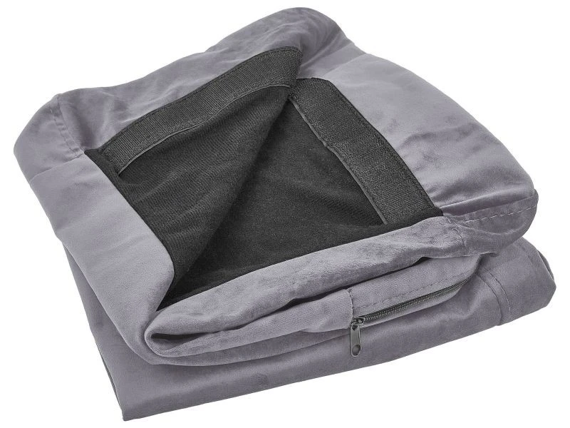 Housse En Velours Gris Pour Canapé 2 Places Bernes 3 Housse En Velours Gris Pour Canapé 2 Places Bernes