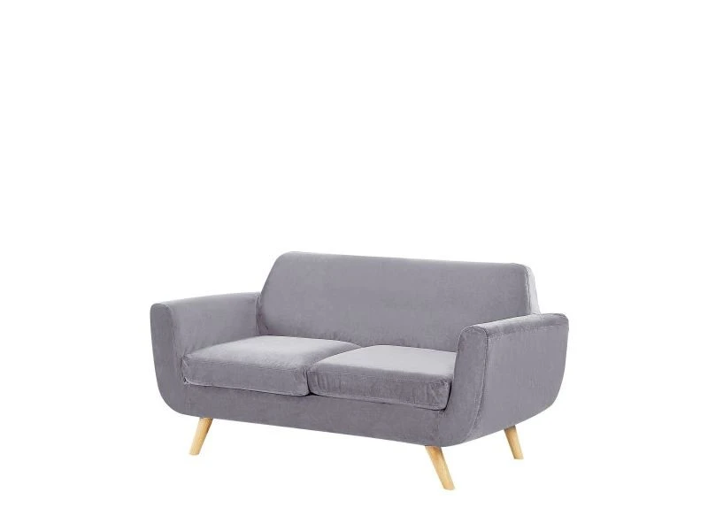 Housse En Velours Gris Pour Canapé 2 Places Bernes 6 Housse En Velours Gris Pour Canapé 2 Places Bernes – Image 4