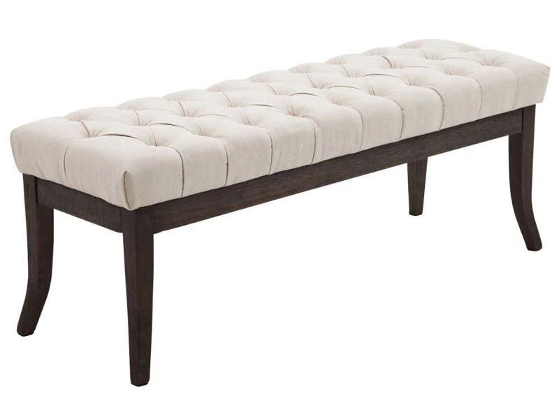Banc Ramses Tissu Antique Sombre , Crème/120 Cm 3 Banc Ramses Tissu Antique Sombre , Crème/120 Cm