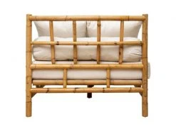 Banquette En Rotin Coloris Marron - Longueur 220 X Profondeur 90 X Hauteur 76,5 Cm -pegane- 8 Banquette En Rotin Coloris Marron - Longueur 220 X Profondeur 90 X Hauteur 76,5 Cm -pegane- -Banquette Soldes Magasin G CNF J69672955 D