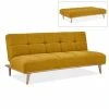Banquette Clic Clac Scandinave 3 Places Jaune Jessy -Banquette Soldes Magasin G CNF K34391526 B