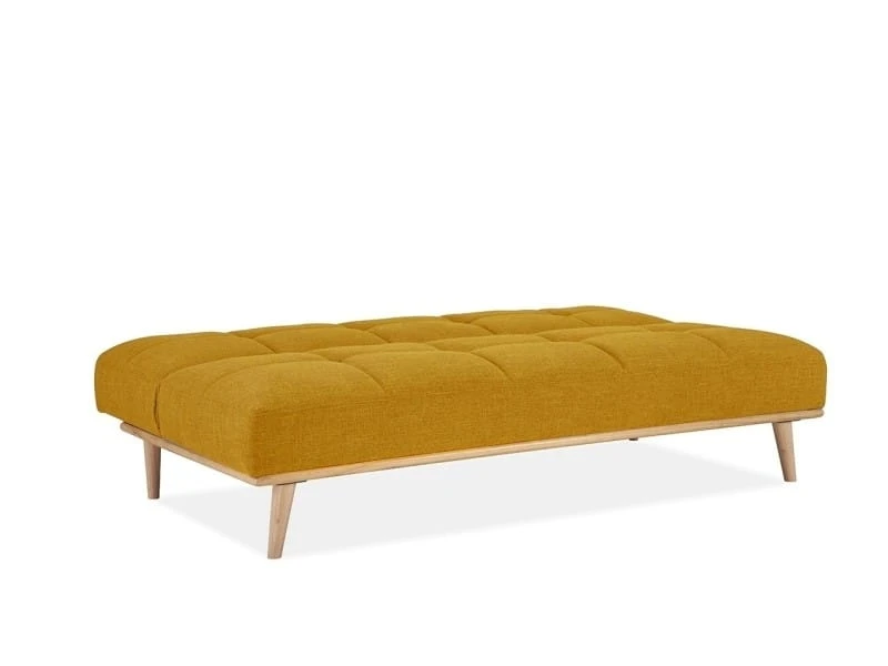 Banquette Clic Clac Scandinave 3 Places Jaune Jessy 6 Banquette Clic Clac Scandinave 3 Places Jaune Jessy – Image 4