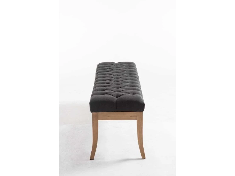 Banc Ramses Tissu Pieds Antique Clair , Gris Foncé/150 Cm 5 Banc Ramses Tissu Pieds Antique Clair , Gris Foncé/150 Cm – Image 3