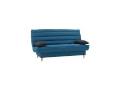 Liv Banquette Clic Clac 3 Places - Tissu Bleu Canard - Slyle Scandinave - L 190 X P92 Cm -Banquette Soldes Magasin G CNF K52969060 D
