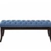 Banc Ramses Tissu Antique Sombre , Bleu/120 Cm -Banquette Soldes Magasin G CNF K68182444 C