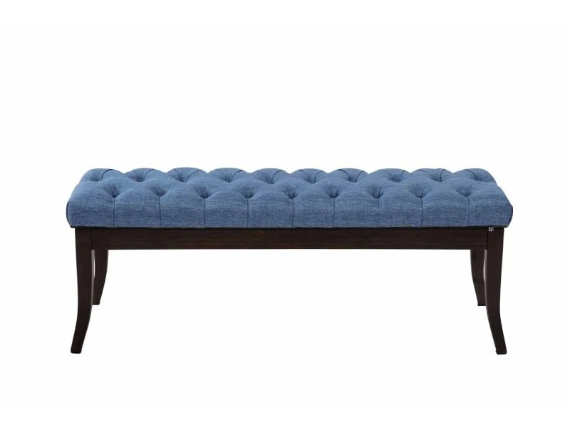 Banc Ramses Tissu Antique Sombre , Bleu/120 Cm 3 Banc Ramses Tissu Antique Sombre , Bleu/120 Cm