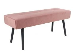 Banc En Tissu Coloris Rose - Dim : 100 X 44 X 35 Cm -pegane- -Banquette Soldes Magasin G CNF L15524410 C