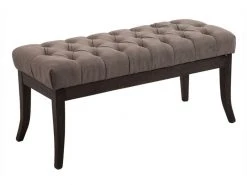 Banc Ramses Tissu Antique Sombre , Taupe/100 Cm