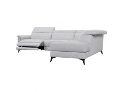 GPASPLUS Canape Dangle Droit Avec 1 Place Relax Electrique - Tissu Gris - L 292 X P 232 X H 99 Cm - Melbourne -Banquette Soldes Magasin G CNF L54368064 F