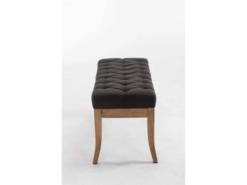 Banc Ramses Tissu Pieds Antique Clair , Gris Foncé/100 Cm 4 Banc Ramses Tissu Pieds Antique Clair , Gris Foncé/100 Cm – Image 2