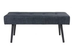 Banc En Tissu Coloris Gris Anthracite - Dim : 100 X 44 X 35 Cm -pegane-