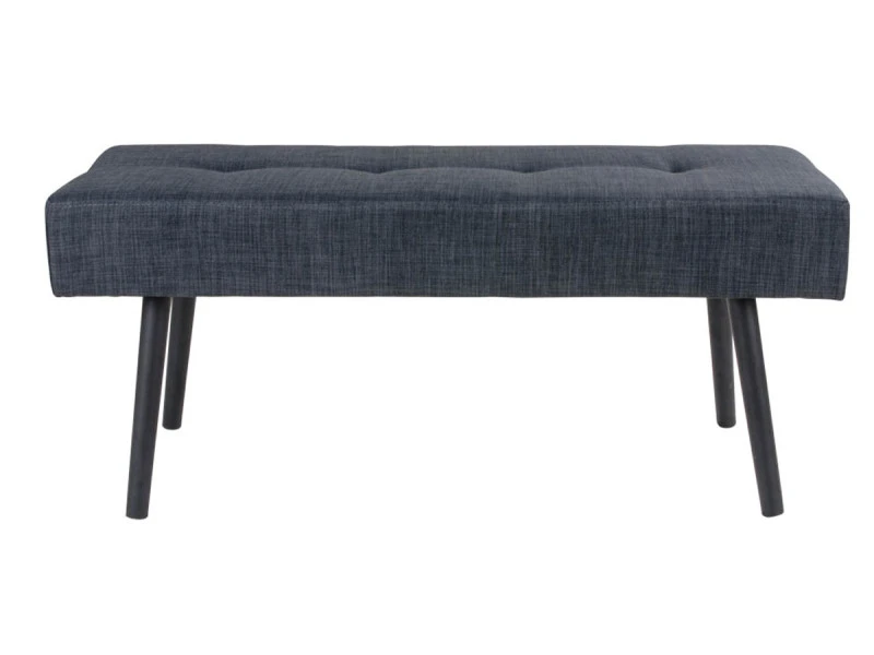 Banc En Tissu Coloris Gris Anthracite - Dim : 100 X 44 X 35 Cm -pegane- 3 Banc En Tissu Coloris Gris Anthracite - Dim : 100 X 44 X 35 Cm -pegane-