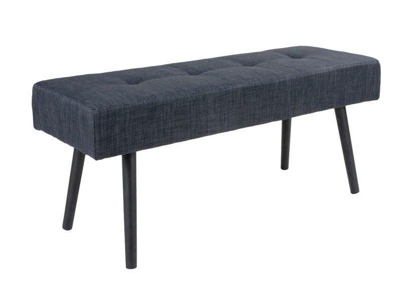 Banc En Tissu Coloris Gris Anthracite - Dim : 100 X 44 X 35 Cm -pegane- 4 Banc En Tissu Coloris Gris Anthracite - Dim : 100 X 44 X 35 Cm -pegane- – Image 2