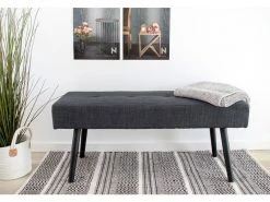 Banc En Tissu Coloris Gris Anthracite - Dim : 100 X 44 X 35 Cm -pegane- 9 Banc En Tissu Coloris Gris Anthracite - Dim : 100 X 44 X 35 Cm -pegane- -Banquette Soldes Magasin G CNF M13723707 E