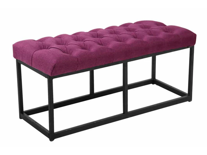 Banquette Amun B Tissu , Violet/100 Cm 3 Banquette Amun B Tissu , Violet/100 Cm