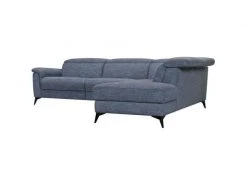 GPASPLUS Canape Dangle Droit Avec 1 Place Relax Electrique - Tissu Bleu Clair - L 292 X P 232 X H 99 Cm - Melbourne