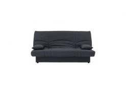 Dream Banquette Clic Clac 3 Places - Tissu Gris Anthracite - Slyle Contemporain - L 190 X P 92 Cm