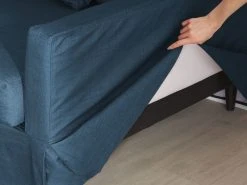 Housse Pour Canapé 3 Places Gilja Bleu Marine -Banquette Soldes Magasin G CNF N31549805 D