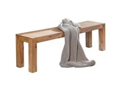 Finebuy Banc De Cuisine Bois Massif Acacia | Salle à Manger Banque - Banc Pour Table De Cuisine | Banc Salle à Manger