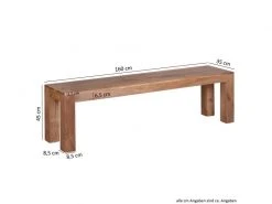 Finebuy Banc De Cuisine Bois Massif Acacia | Salle à Manger Banque - Banc Pour Table De Cuisine | Banc Salle à Manger 9 Finebuy Banc De Cuisine Bois Massif Acacia | Salle à Manger Banque - Banc Pour Table De Cuisine | Banc Salle à Manger -Banquette Soldes Magasin G CNF N81578037 E