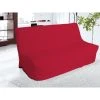 Housse Clic-clac Matelassée En Coton Panama Rouge -Banquette Soldes Magasin G CNF O18604721 B